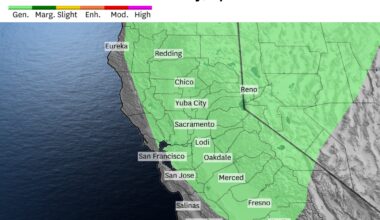 Northern California could see a thunderstorm outbreak for days