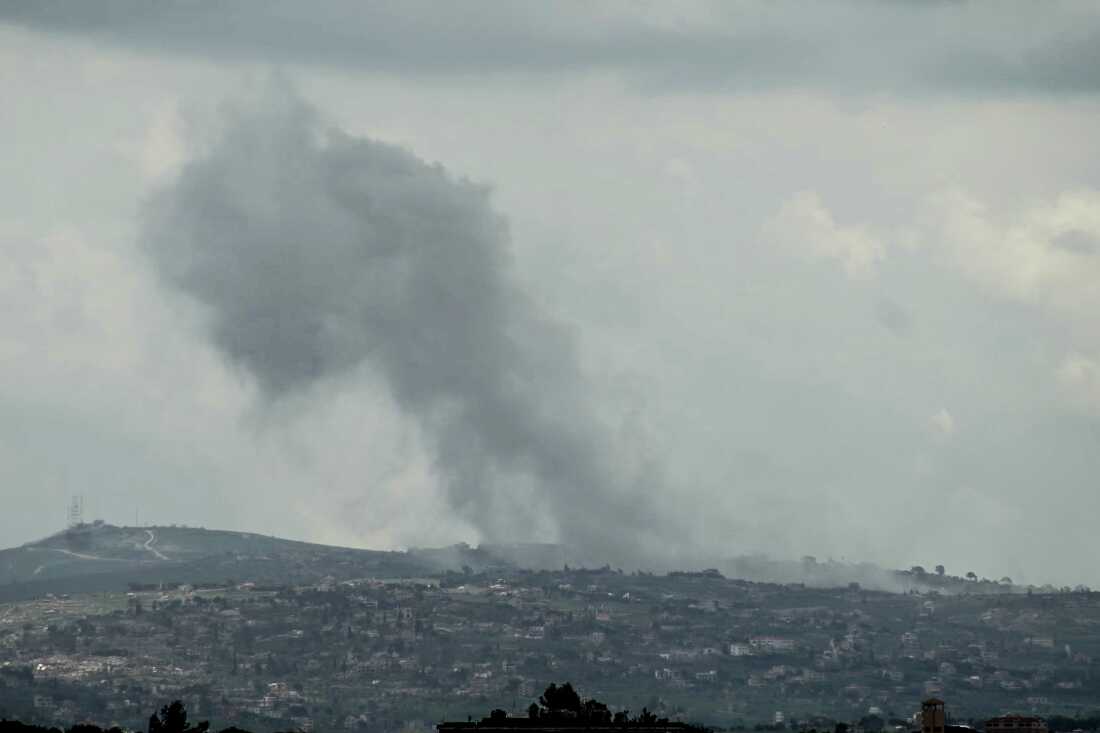 Smoke rises from the site of an Israeli airstrike that targeted the outskirts of the southern Lebanese village of al-Taybeh, on April 10, 2026. Pakistan was poised on April 10, 2026, to host Iranian and US delegations for negotiations in its capital, although Tehran's participation remained uncertain after deadly Israeli strikes on Lebanon threatened this week's temporary truce.