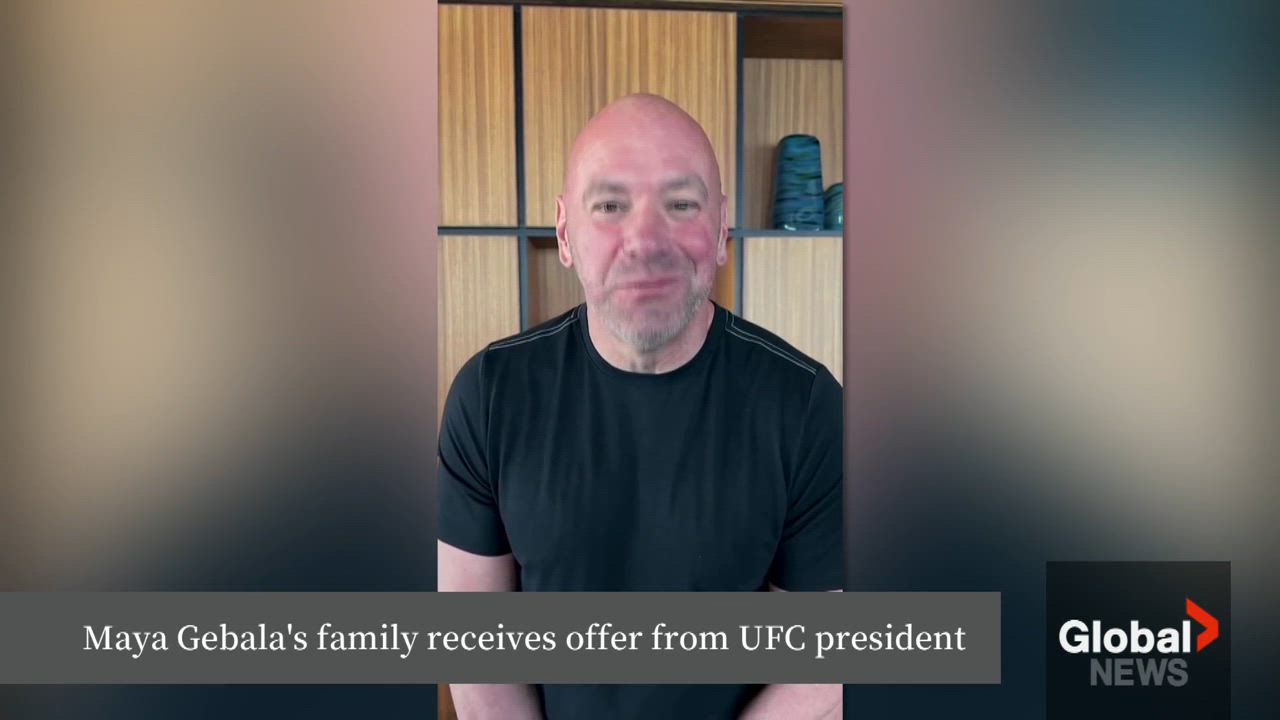 Click to play video: 'Maya Gebala’s family receives offer from UFC president'