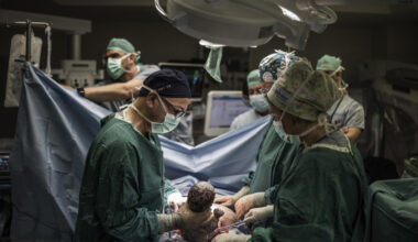 Giving birth in a shelter in Israel