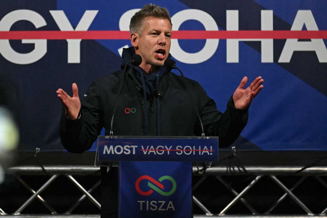 Péter Magyar on the campaign trail in 2026. A former insider turned challenger, he poses the strongest test yet to Viktor Orbán’s long rule—and to Hungary’s “illiberal democracy.”