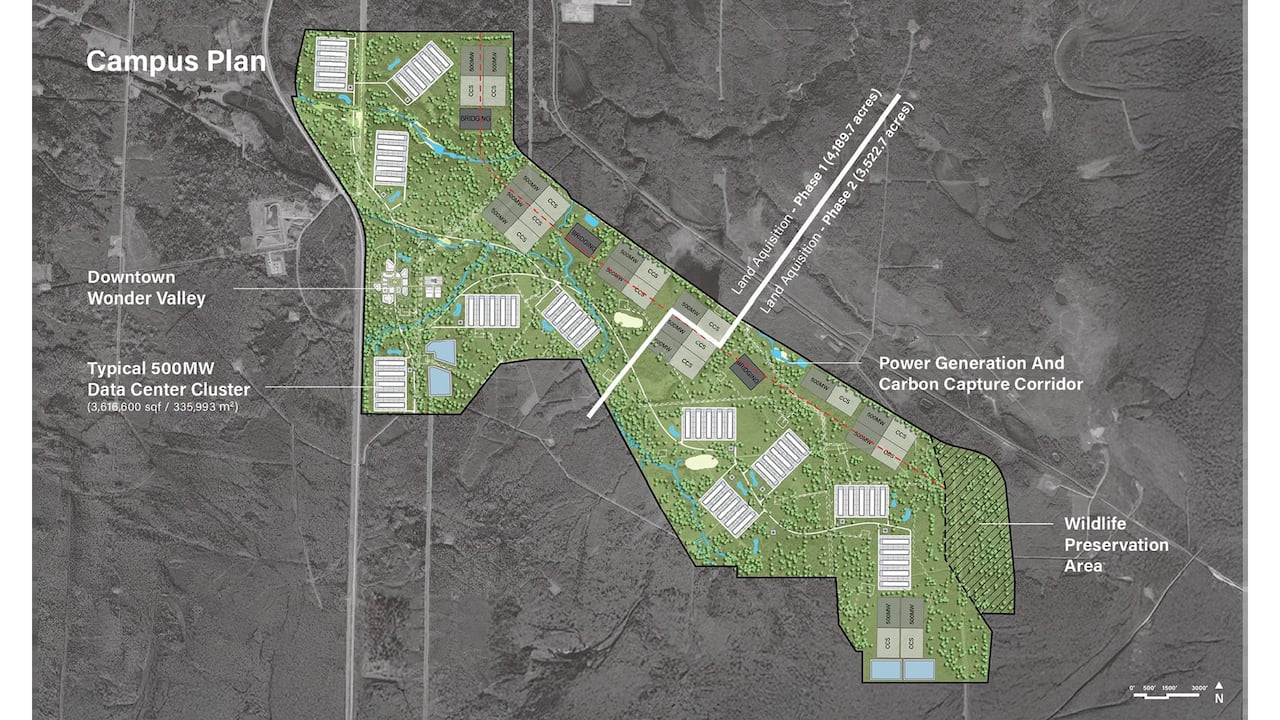 A map with a green highlighted section.