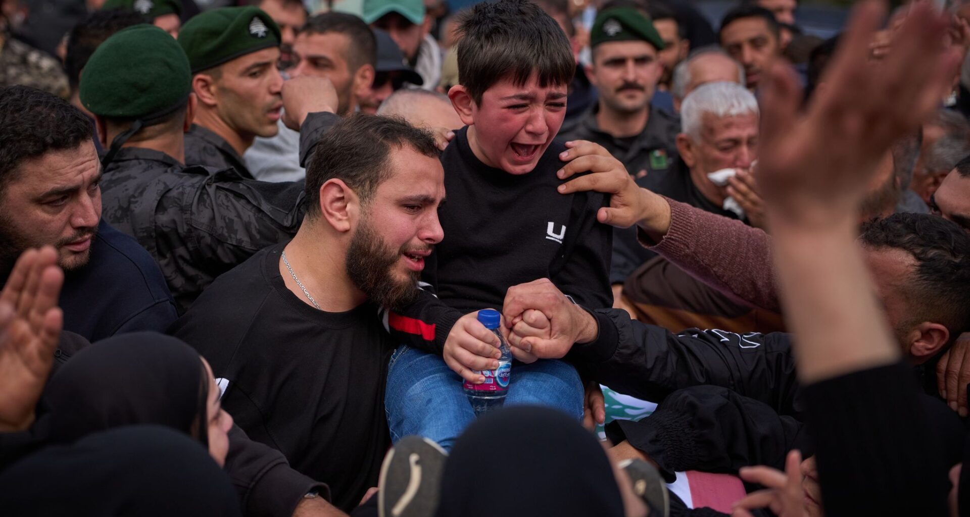 Lebanese bury 13 officers killed by Israel as grief and rage surge ahead of talks in the US