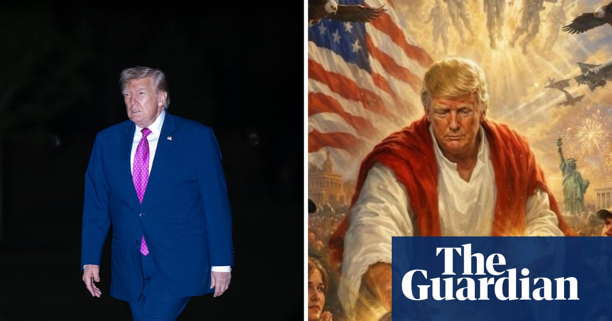 Trump deletes post with AI image of himself as Christ-like figure after outcry | Donald Trump