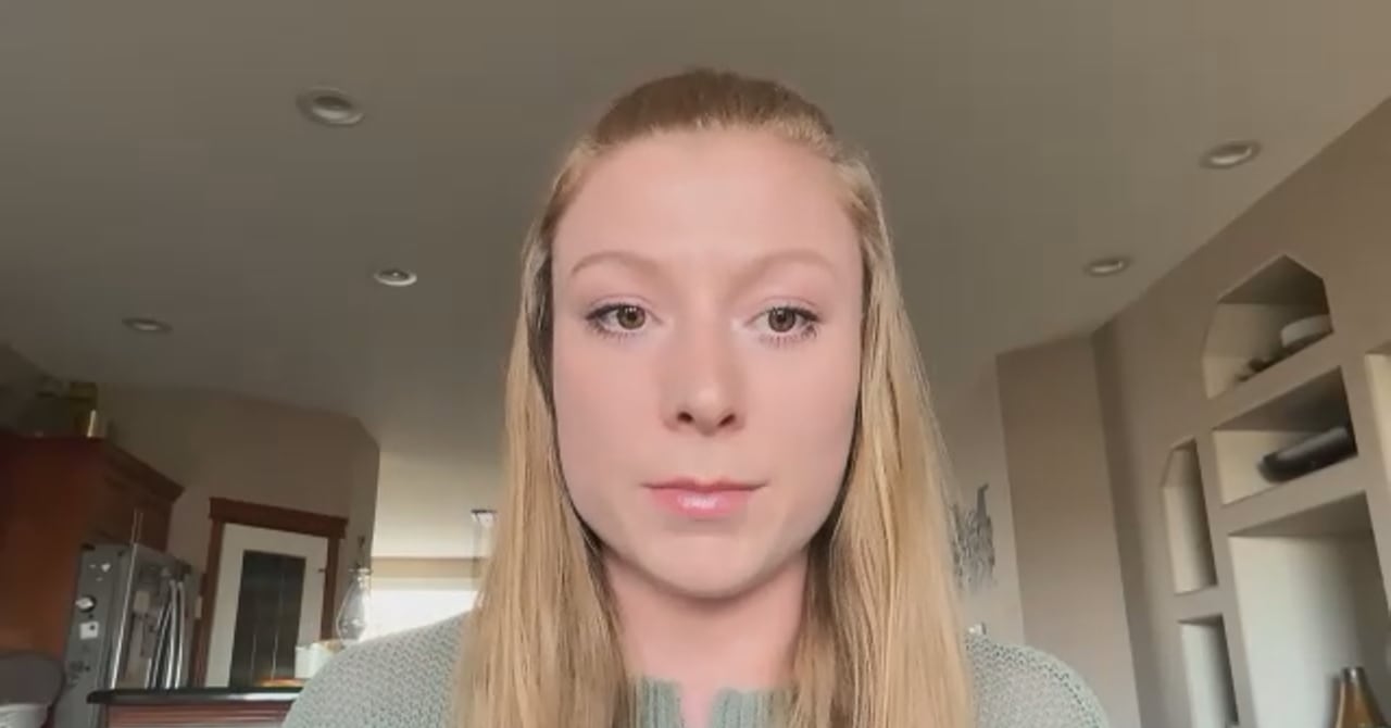 screen shot of girl from zoom interview