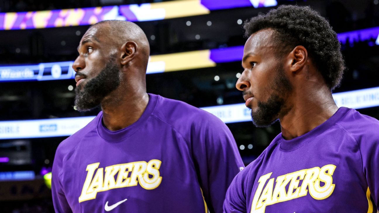 LeBron looks forward to sharing floor with Bronny in playoffs