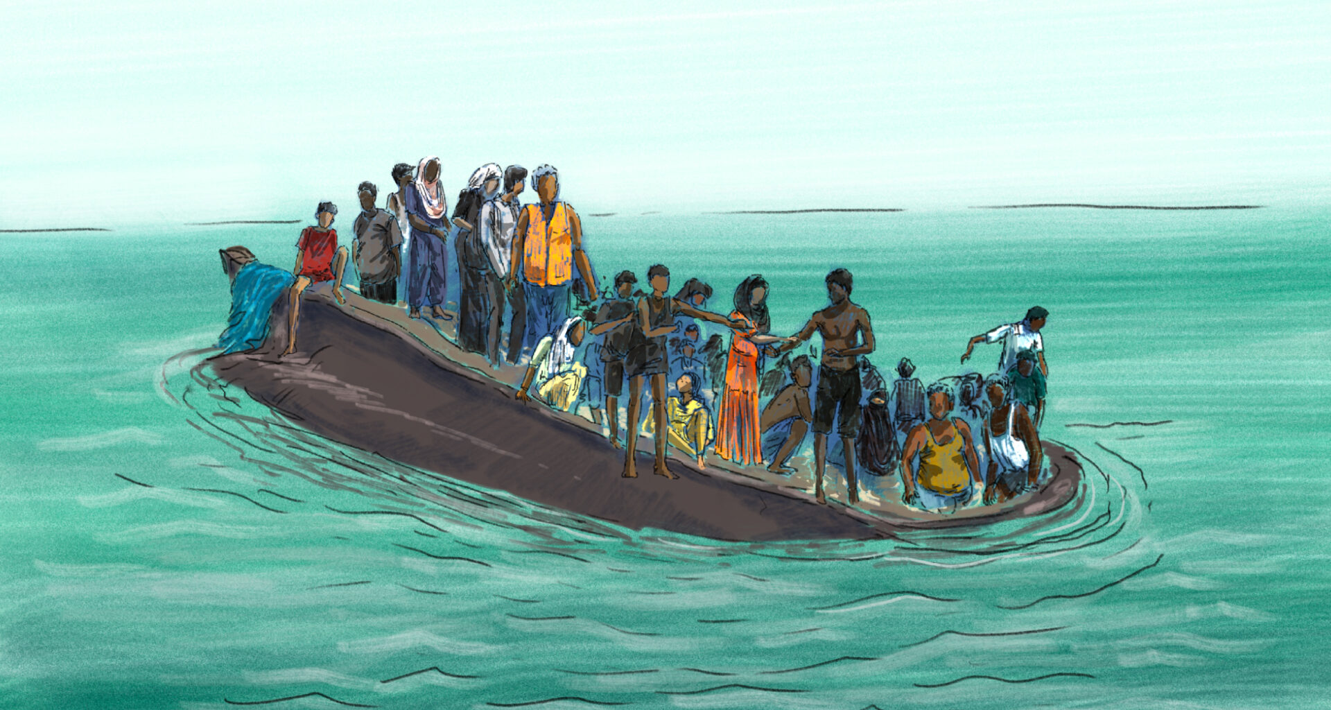 Myanmar refugees seek risky sea routes to safety