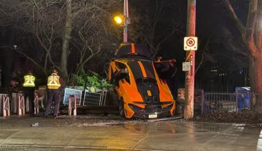 McLaren driver charged after supercar slams into wall, bike rack near Casa Loma