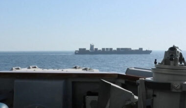 Middle East war live: Iran vows response after US destroyer fires on cargo ship