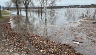 Water levels on the rise along N.B.'s lower St. John River