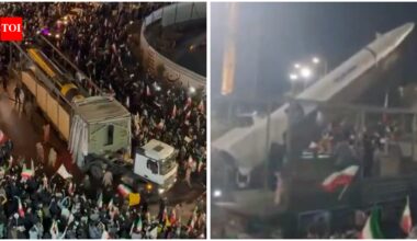 Iran holds rallies featuring ballistic missile launchers after Trump declares ceasefire extension