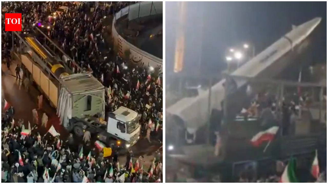 Iran holds rallies featuring ballistic missile launchers after Trump declares ceasefire extension