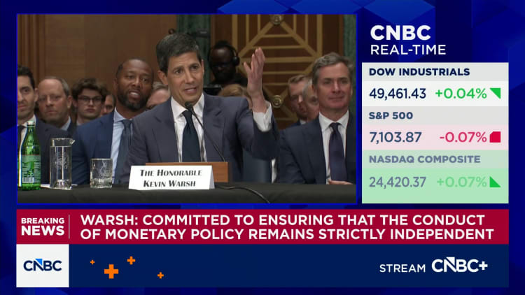 Fed chair nominee Kevin Warsh says he won't be 'sock puppet' for President Trump