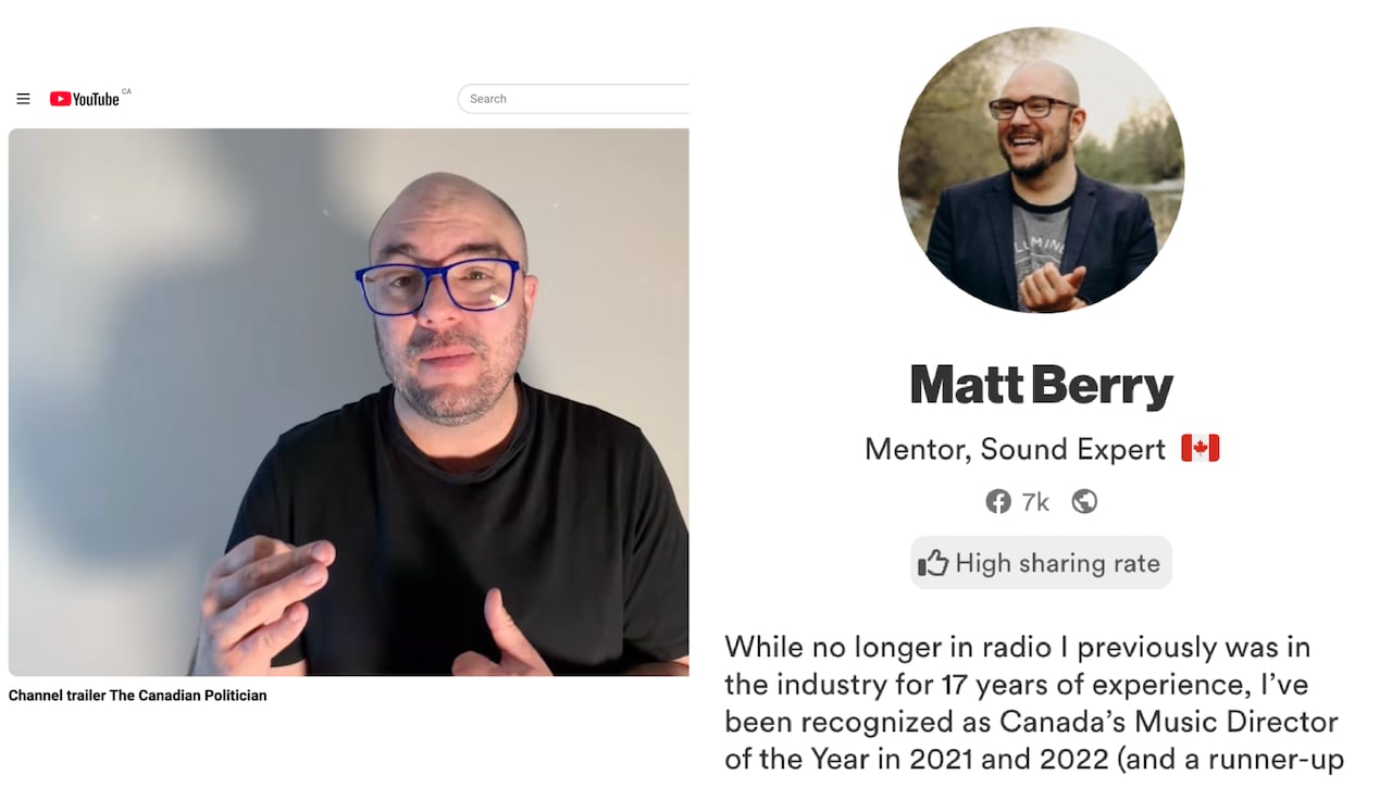 A comparison between two images of a man.