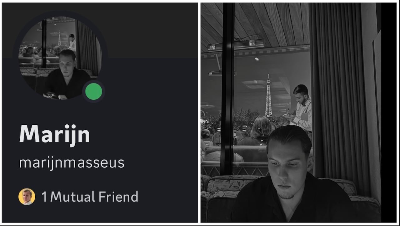 A comparison between two images.