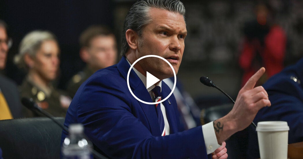 Hegseth Spars With Senate Democrats Over War in Iran