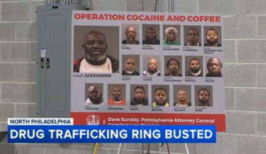 Drug trafficking ring bust in North Philadelphia leads to 17 arrests