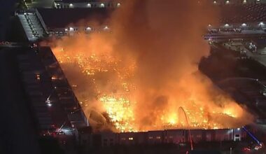 Ontario warehouse fire suspect charged with several counts of felony arson