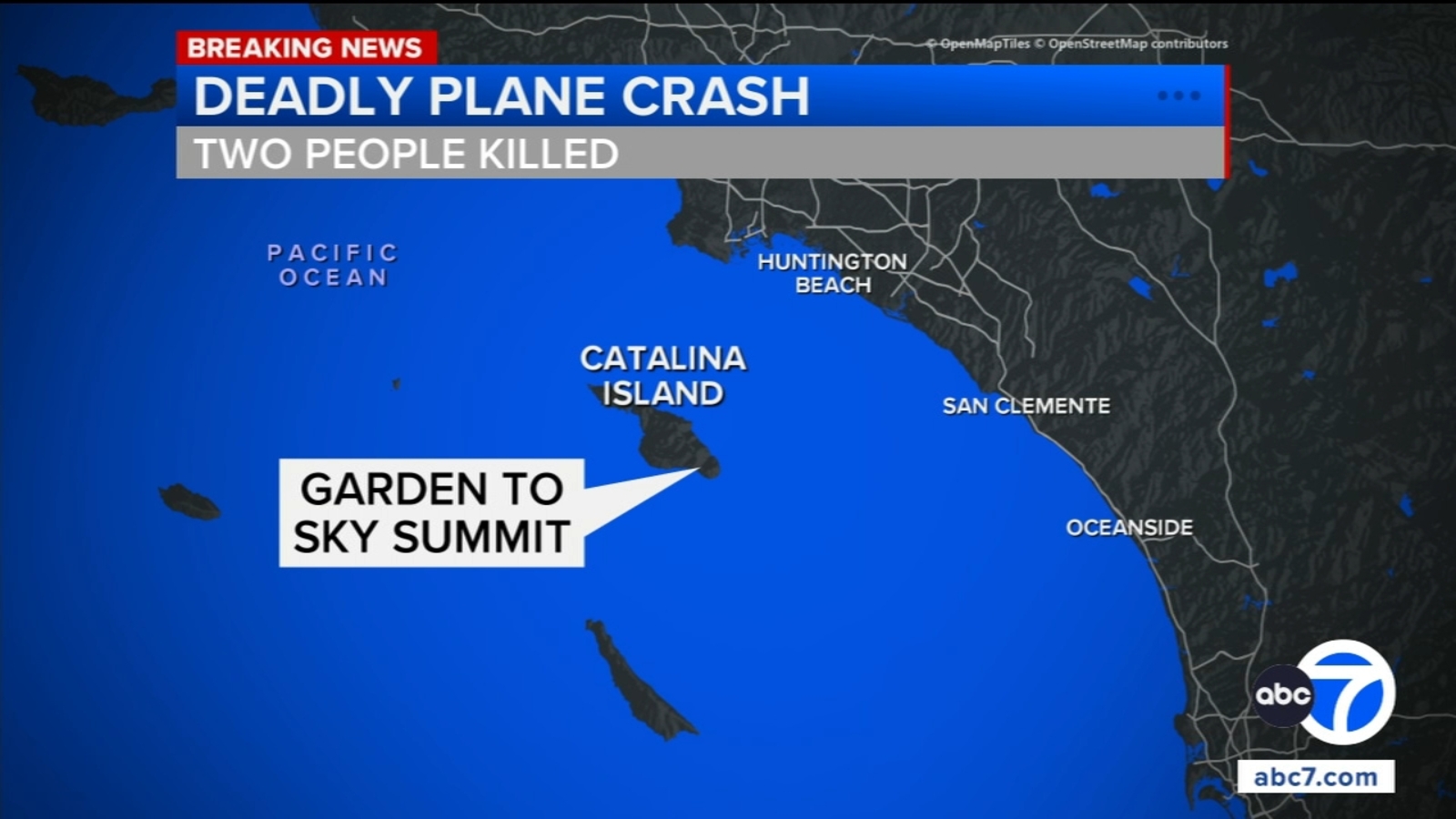 2 killed after small plane crashes in remote area of Catalina Island