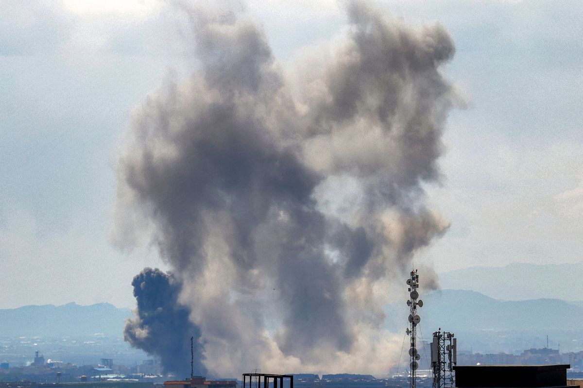 Smoke rises following strikes on Tehran