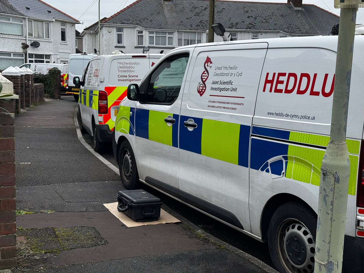 Police in road