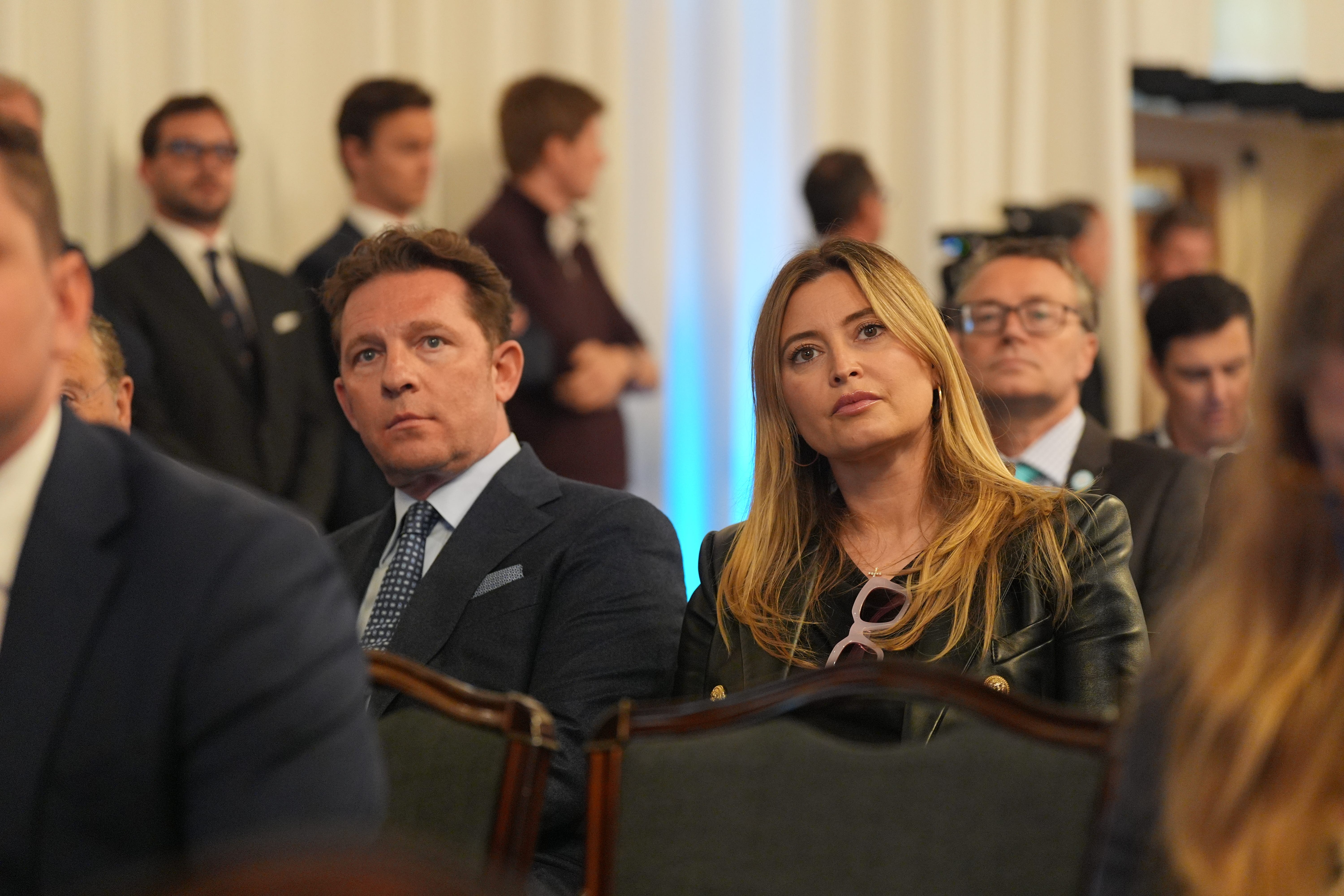 Nick Candy and Holly Valance at a Reform UK event in 2024