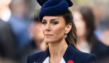 Kate Middleton Makes an Appearance in a New Navy-Blue Dress