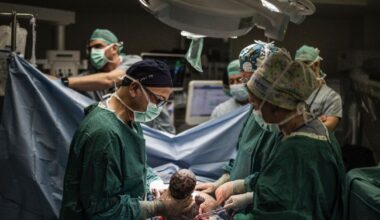 Giving birth in a shelter in Israel