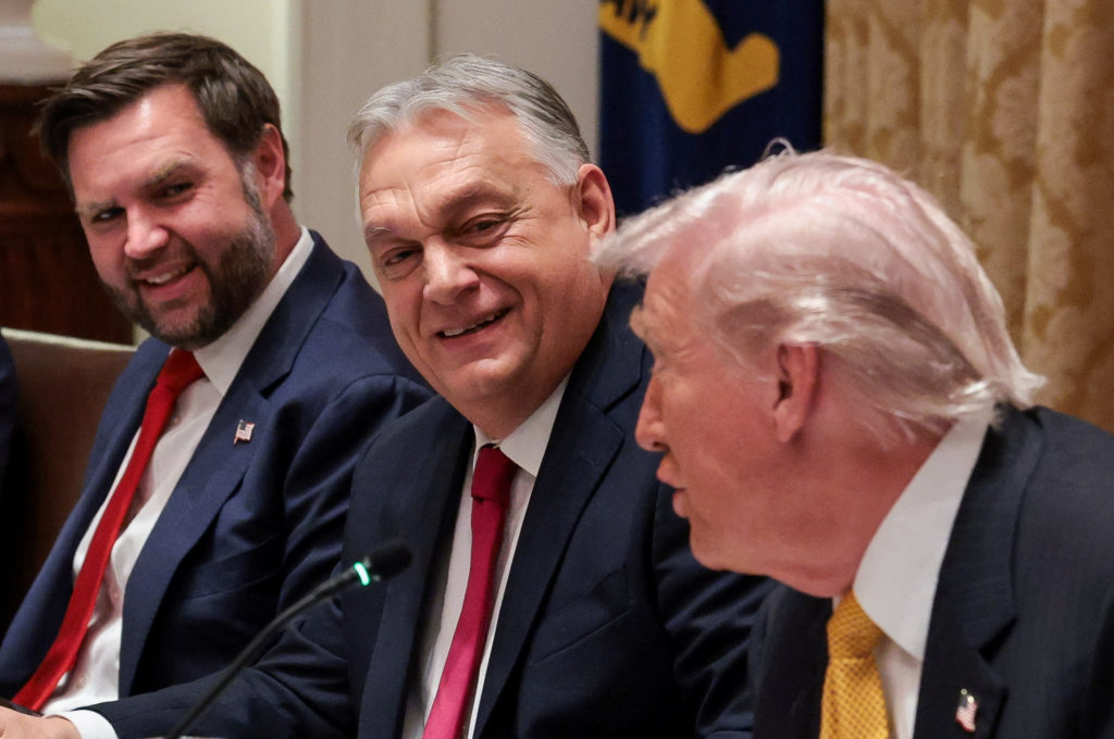 U.S. President Trump meets with Hungary's Prime Minister Orban at the White House