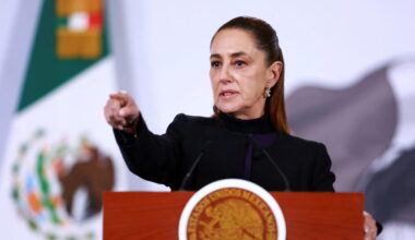 Mexico's President Sheinbaum holds a press conference about the wave of violence in Mexico