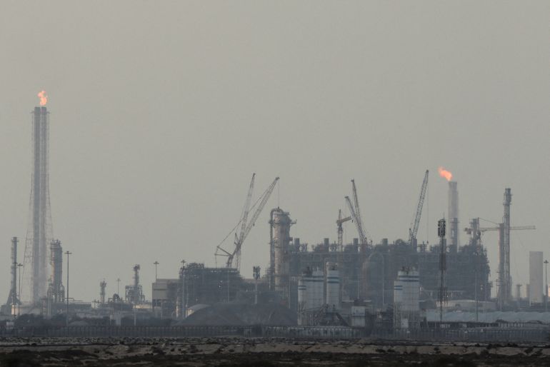 QatarEnergy's liquefied natural gas (LNG) production facilities, amid the U.S.-Israeli conflict with Iran, in Ras Laffan Industrial City, Qatar March 2, 2026. REUTERS/Stringer TPX IMAGES OF THE DAY