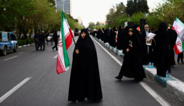 Ceremony marking 40 days since schoolchildren were killed in a strike on a girls' primary school in Minab, in Tehran