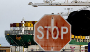 FILE PHOTO: Shipping containers at the port of Oakland , California