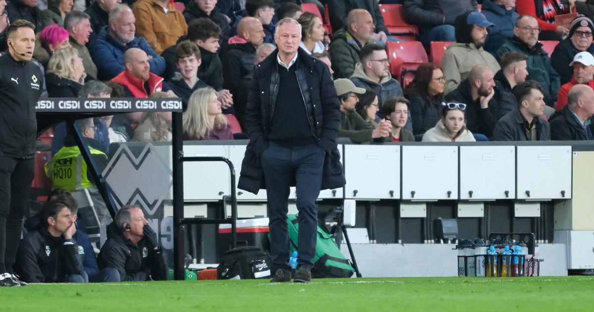 Michael O'Neill's reaction to Blackburn Rovers' safety