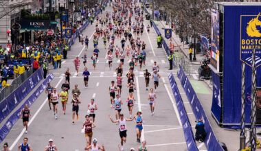 A Brisk Day in Boston, for the Weather and Runners Alike