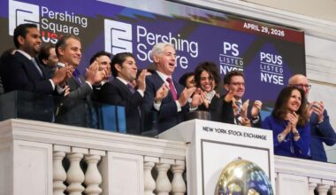 Pershing Square Shares Rebound After Ackman Bought Stock