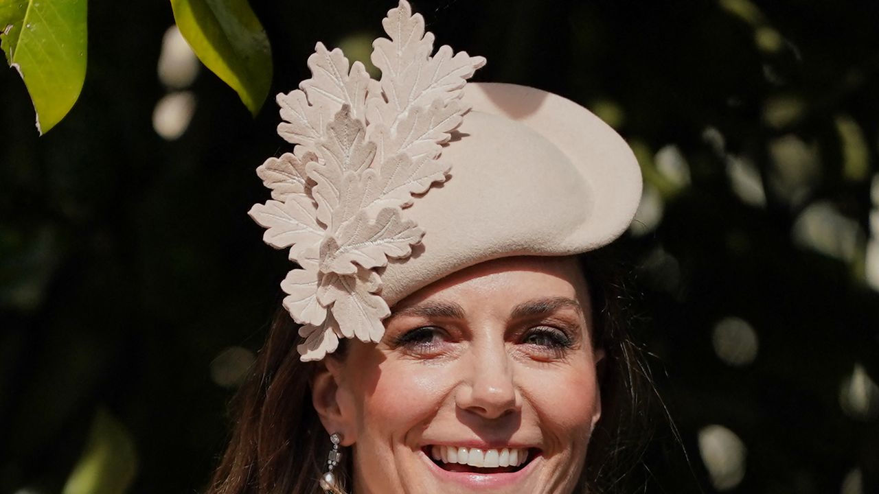 The Princess of Wales pays tribute to Queen Elizabeth II in Her Majesty's diamond and pearl drop earrings on Easter Sunday