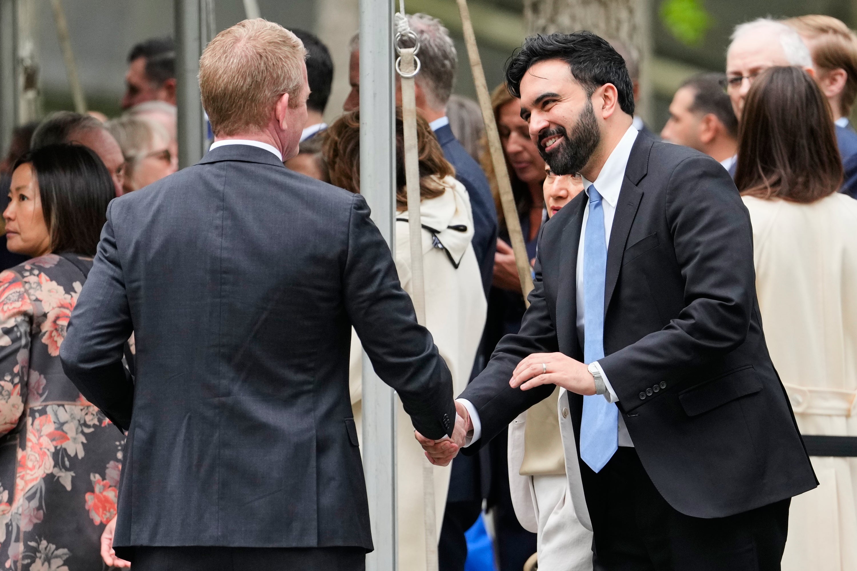 New York City Mayor Zohran Mamdani was at the 9/11 memorial Wednesday afternoon alongside the royals