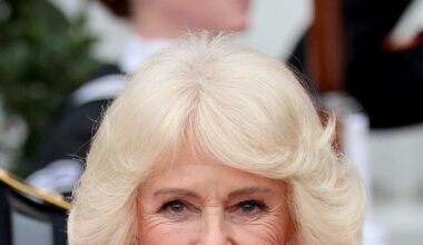 Queen Camilla dazzles in the rarely seen Kent Amethysts that belonged to Queen Victoria's mother for the White House state dinner