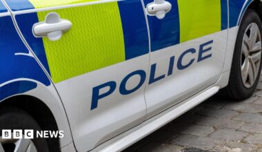 A close-up shot of a police car.
