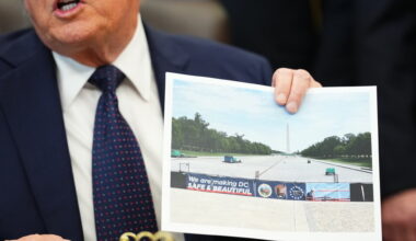 Trump Says He’s Renovating ‘Filthy’ Reflecting Pool on the National Mall