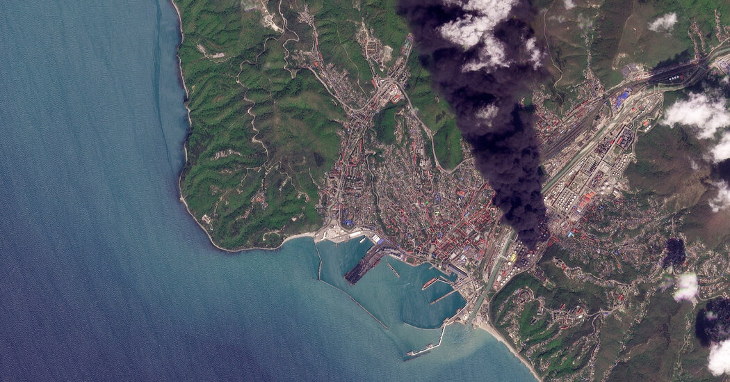 Russian Officials Say Town’s Air Is Toxic, Days After Strike on Oil Refinery