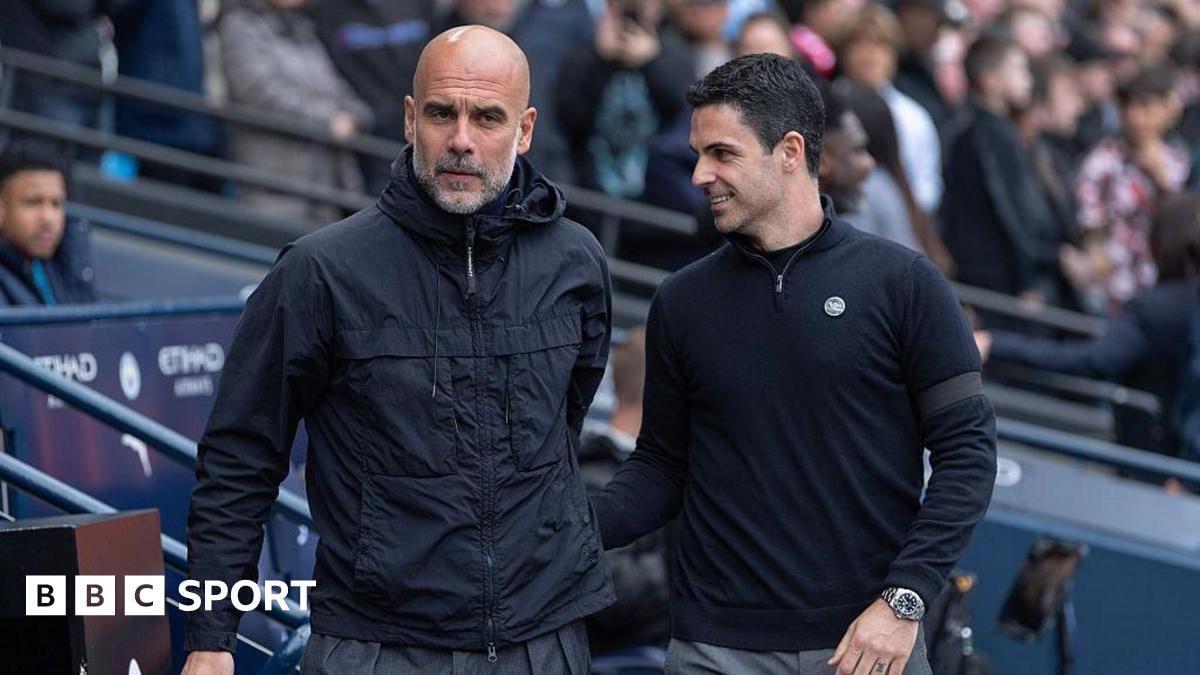 Pep Guardiola and Mikel Arteta