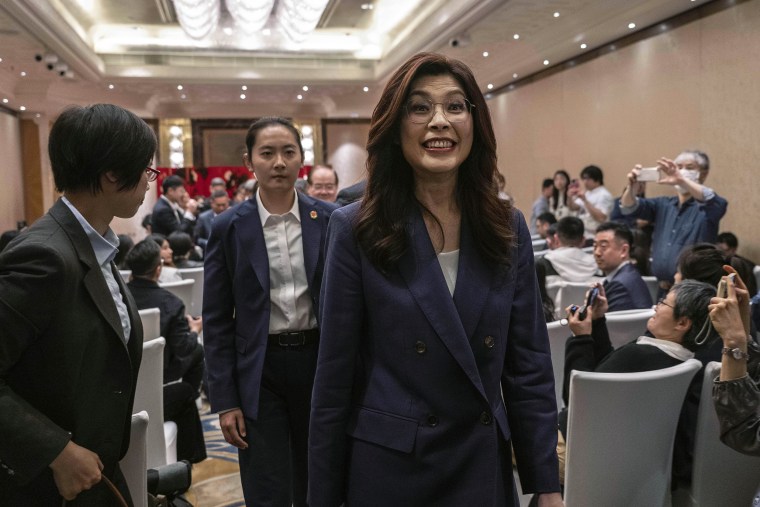 Taiwan Opposition Leader Holds Presser After Meeting Xi Jinping