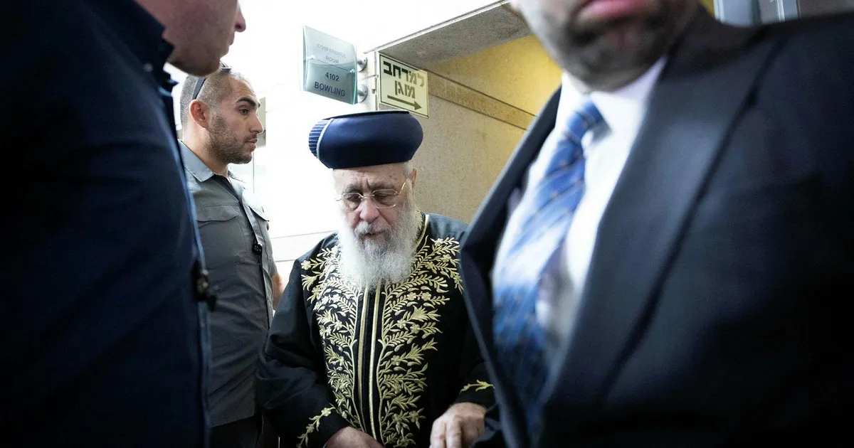 Former chief rabbi: God will 'kill' Israeli justices for ruling on the Sabbath - Haaretz