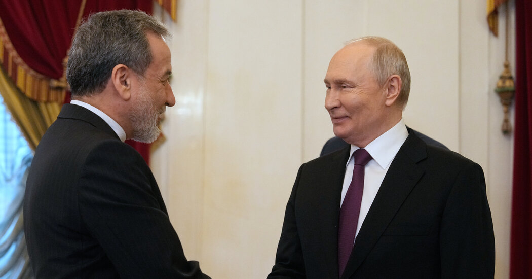 Iran’s Foreign Minister Is in Russia for Talks With Putin on Middle East War