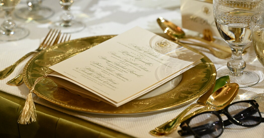 See the Menu for the British Royal State Dinner