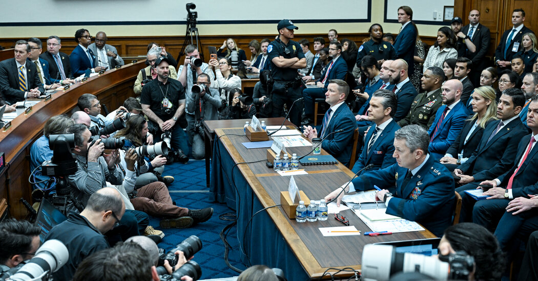Trump Live Updates: Hegseth and Caine Testify at Pentagon Budget Hearing