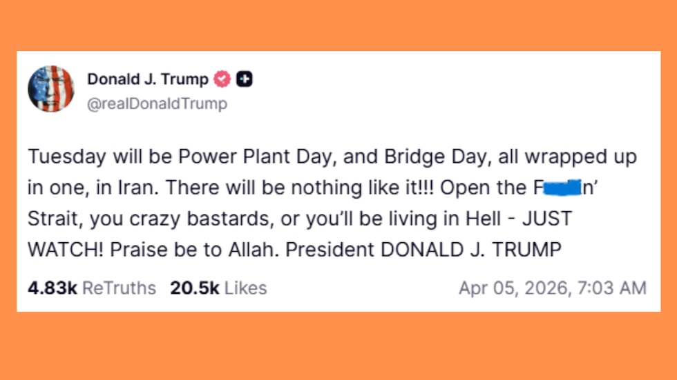 President Trump posted an expletive-laden threat against Iran to his Truth Social platform...