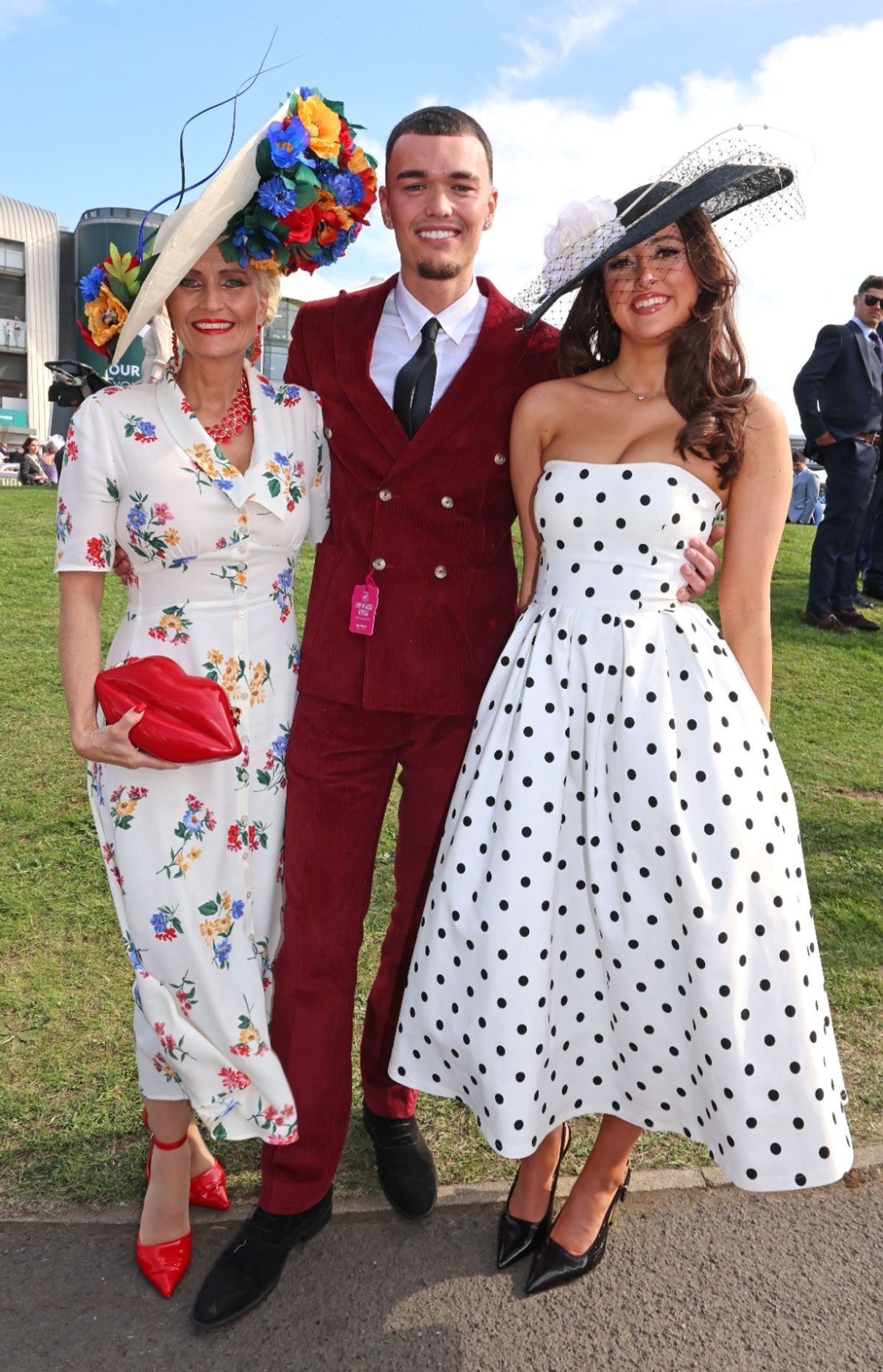 Left to right: Rachel Ellis, Lucas Nurney and Katie Morris, who were all crowned winners at the Style Awards on Ladies Day at the 2025